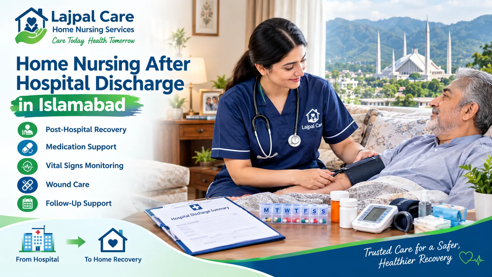Home Nursing After Hospital Discharge in Islamabad